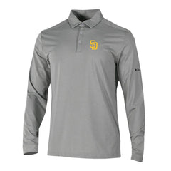 San Diego Padres Omni-Wick Pin High Long Sleeve Polo Gray | Columbia