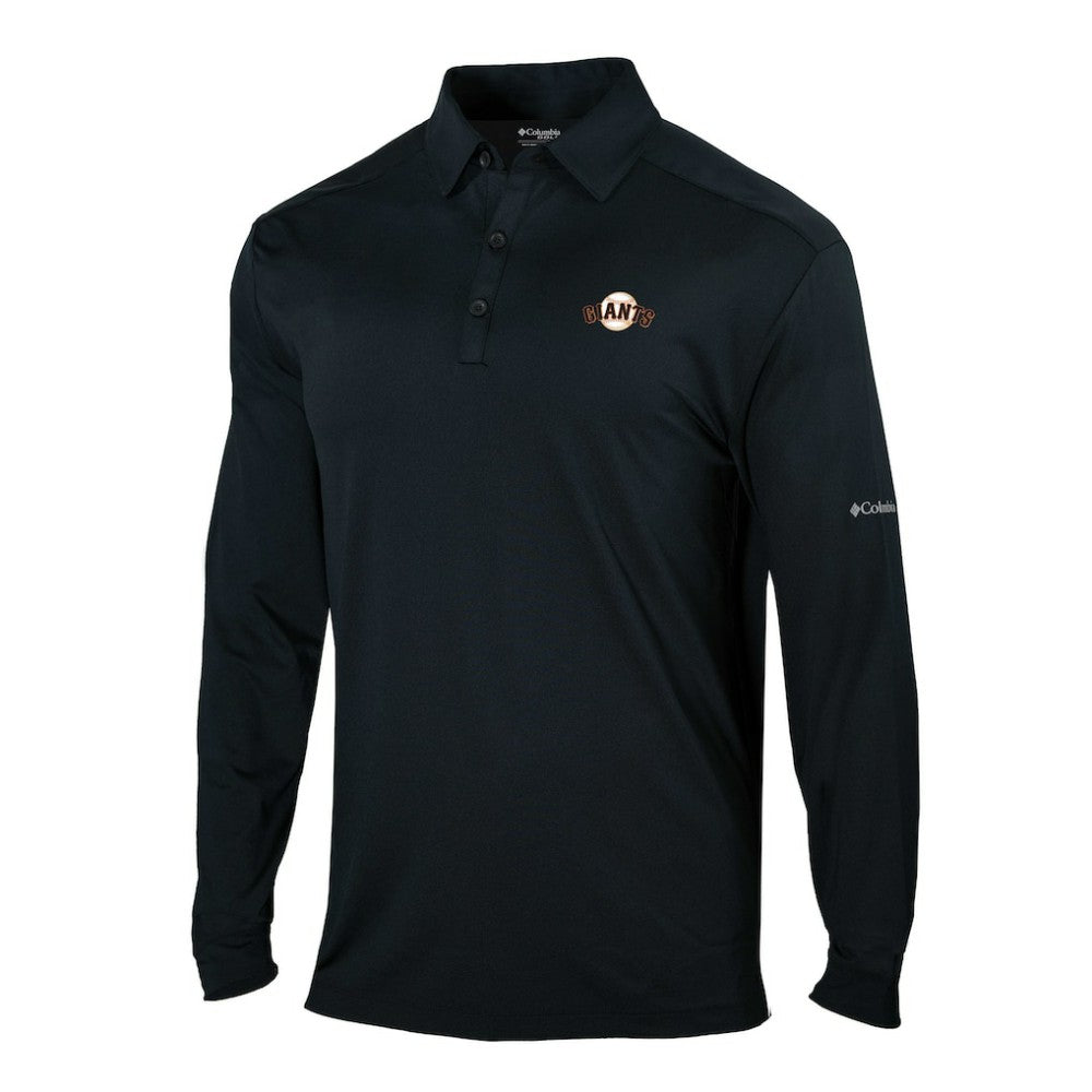 San Francisco Giants Omni-Wick Pin High Long Sleeve Polo Black | Columbia