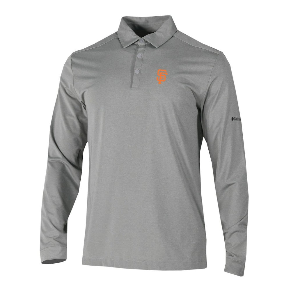 San Francisco Giants Omni-Wick Pin High Long Sleeve Polo Gray | Columbia