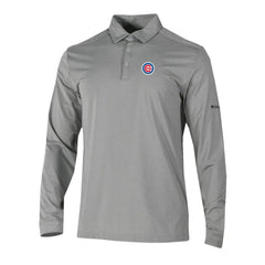 Chicago Cubs Omni-Wick Pin High Long Sleeve Polo Gray | Columbia