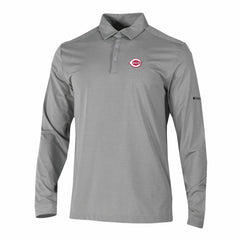Cincinnati Reds Omni-Wick Pin High Long Sleeve Polo Gray | Columbia