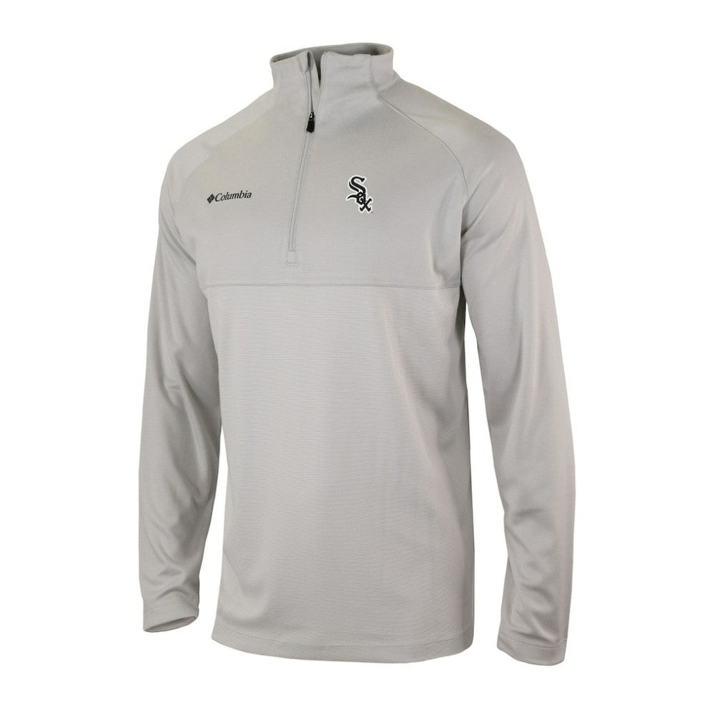 Chicago White Sox Omni-Wick Raglan Rockin' It Quarter-Zip Pullover Gray | Columbia
