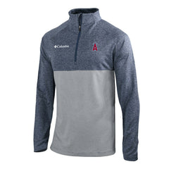 Los Angeles Angels Omni-Wick Raglan Rockin' It Quarter-Zip Pullover Navy | Columbia