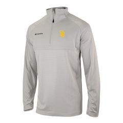 San Diego Padres Omni-Wick Raglan Rockin' It Quarter-Zip Pullover Gray | Columbia
