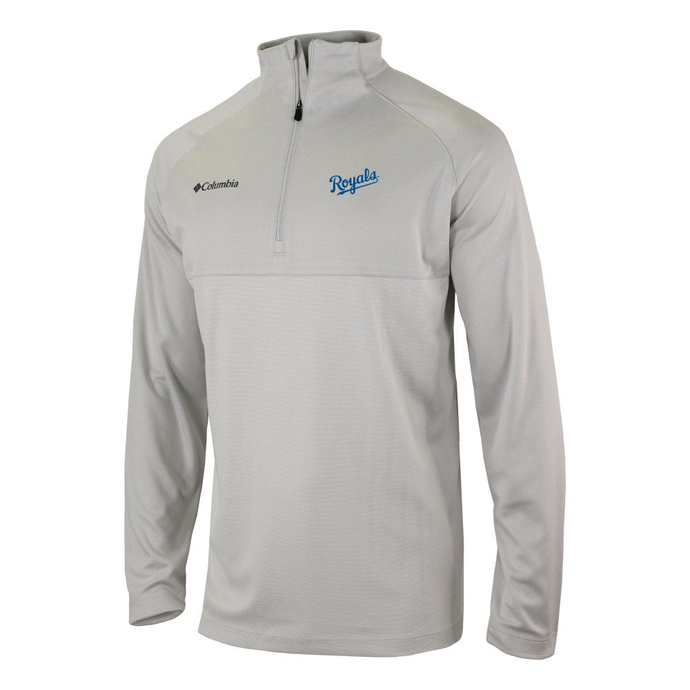 Kansas City Royals Omni-Wick Raglan Rockin' It Quarter-Zip Pullover Navy | Columbia