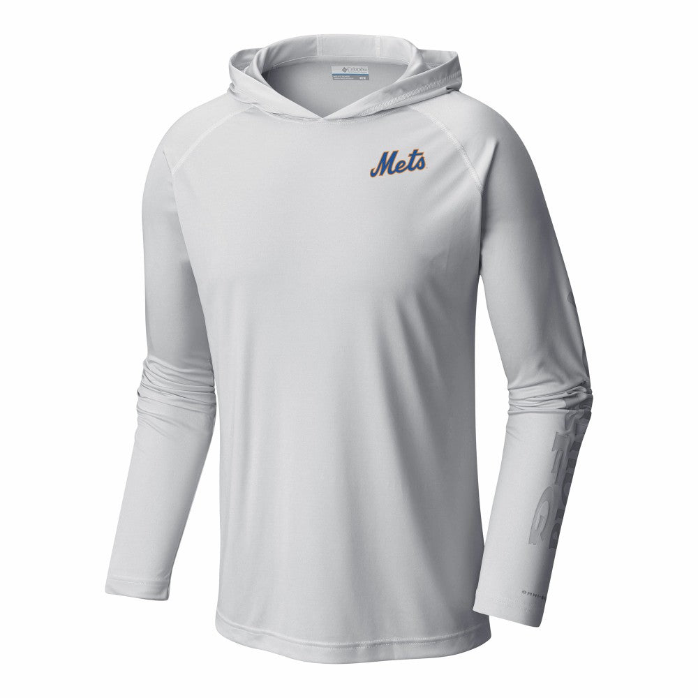 New York Mets Terminal Tackle Omni-Shade Pullover Hoodie White | Columbia