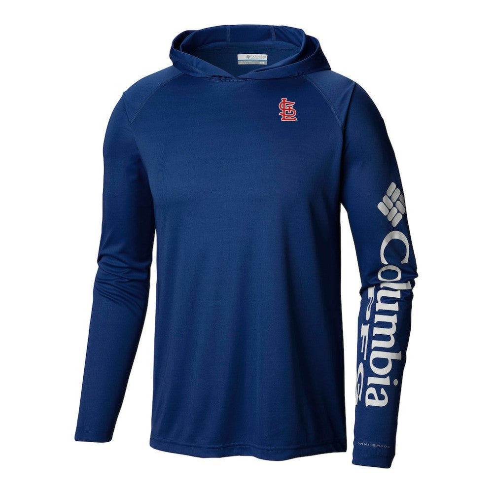 St. Louis Cardinals Terminal Tackle Omni-Shade Pullover Hoodie Navy | Columbia
