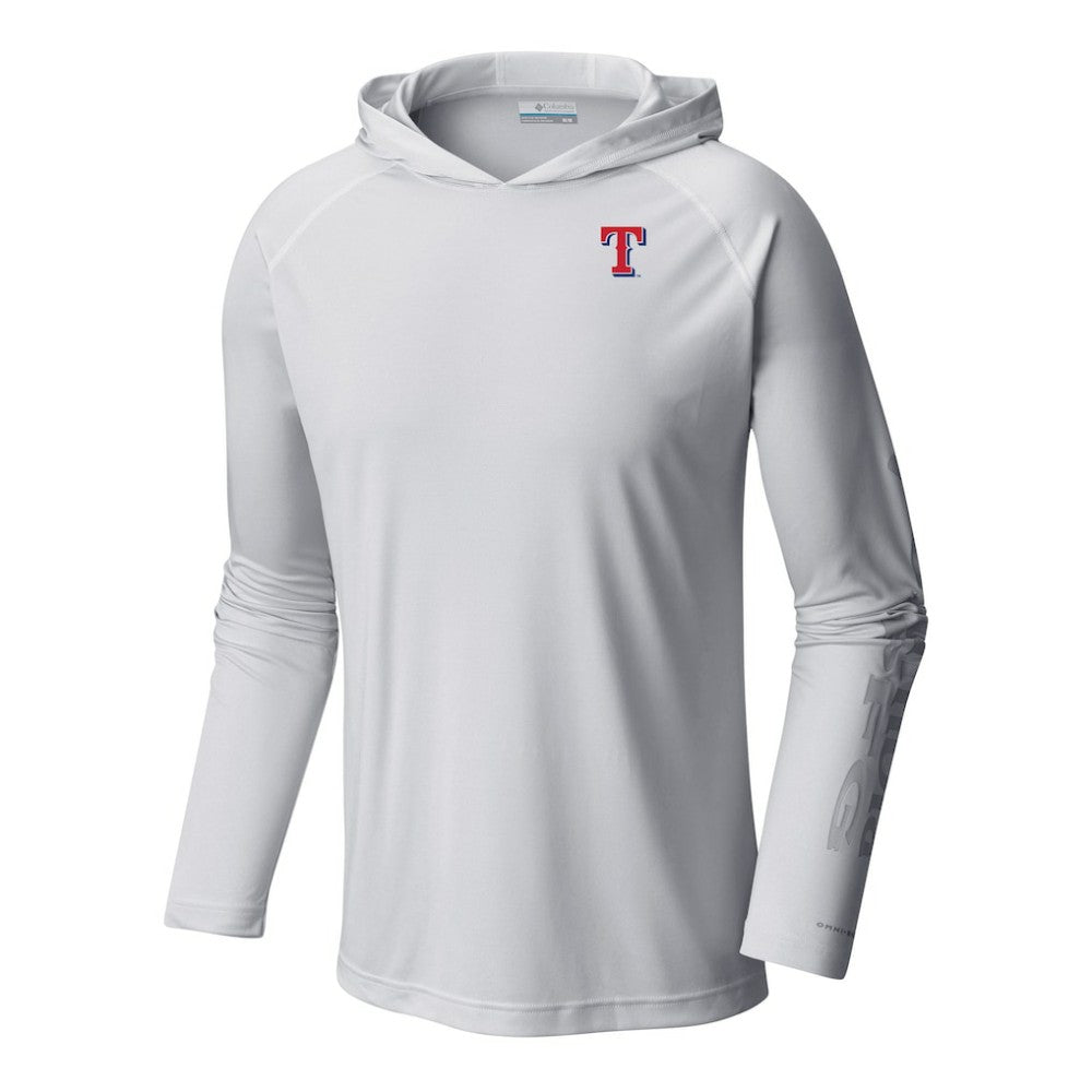 Texas Rangers Terminal Tackle Omni-Shade Pullover Hoodie White | Columbia