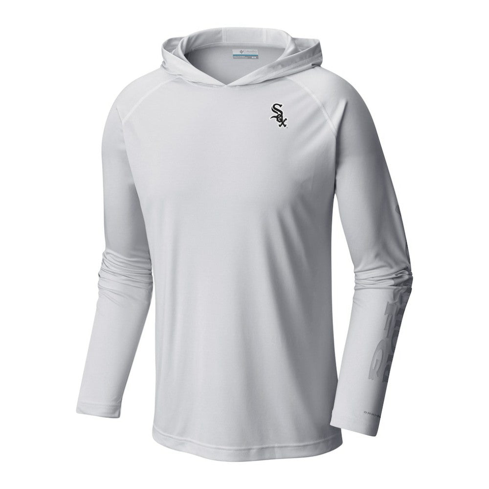 Chicago White Sox Terminal Tackle Omni-Shade Pullover Hoodie White | Columbia