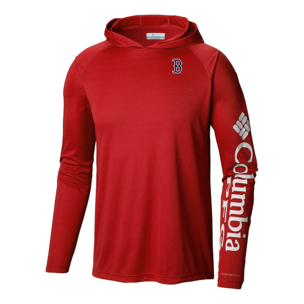 Boston Red Sox Terminal Tackle Omni-Shade Pullover Hoodie Red | Columbia