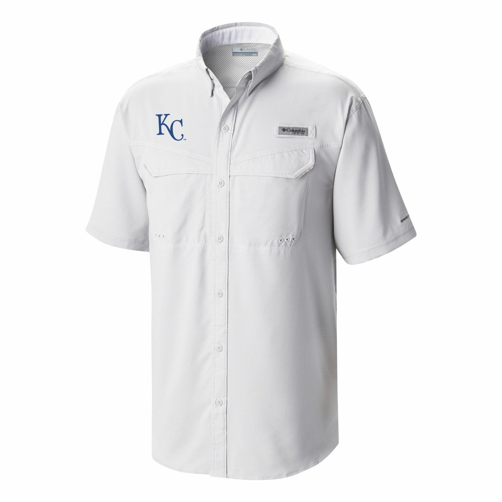 Kansas City Royals Omni-Wick Low Drag Offshore Button-Up Shirt White | Columbia