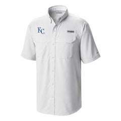 Kansas City Royals Omni-Wick Low Drag Offshore Button-Up Shirt White | Columbia