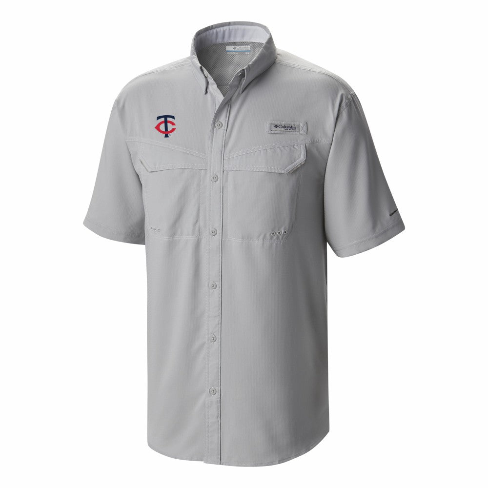 Minnesota Twins Omni-Wick Low Drag Offshore Button-Up Shirt Gray | Columbia