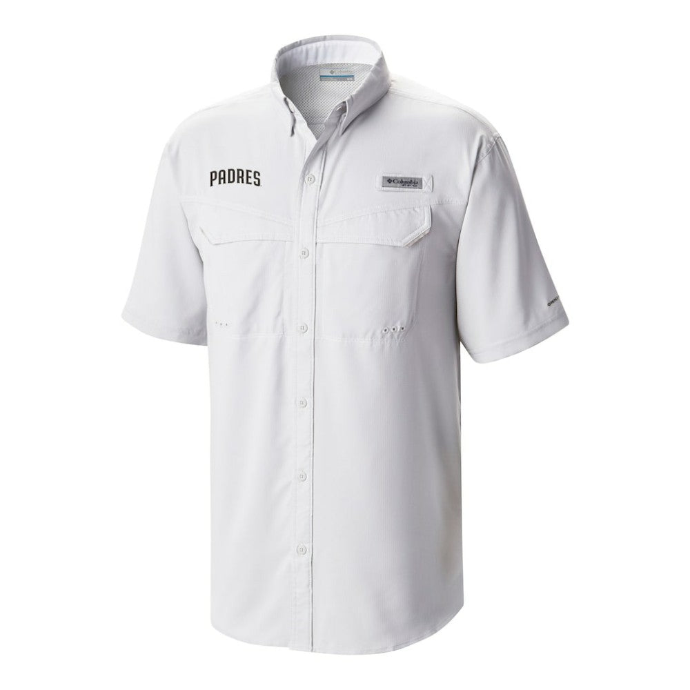 San Diego Padres Omni-Wick Low Drag Offshore Button-Up Shirt Gray | Columbia