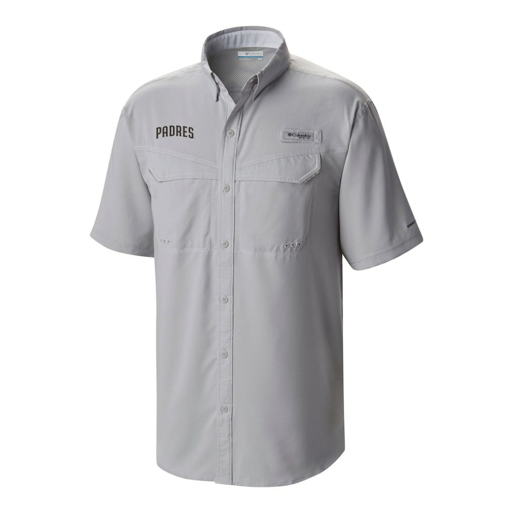 San Diego Padres Omni-Wick Low Drag Offshore Button-Up Shirt White | Columbia