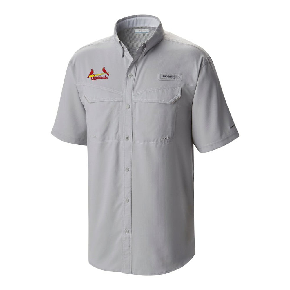 St. Louis Cardinals Omni-Wick Low Drag Offshore Button-Up Shirt Gray | Columbia