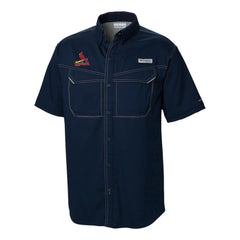 St. Louis Cardinals Omni-Wick Low Drag Offshore Button-Up Shirt Navy | Columbia