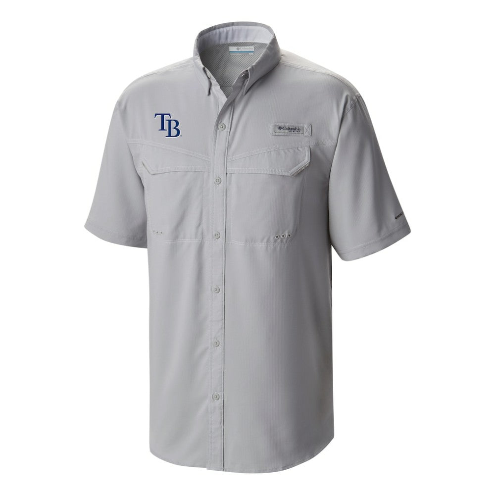 Tampa Bay Rays Omni-Wick Low Drag Offshore Button-Up Shirt Gray | Columbia