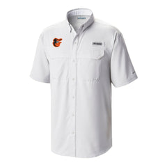 Baltimore Orioles Omni-Wick Low Drag Offshore Button-Up Shirt White | Columbia