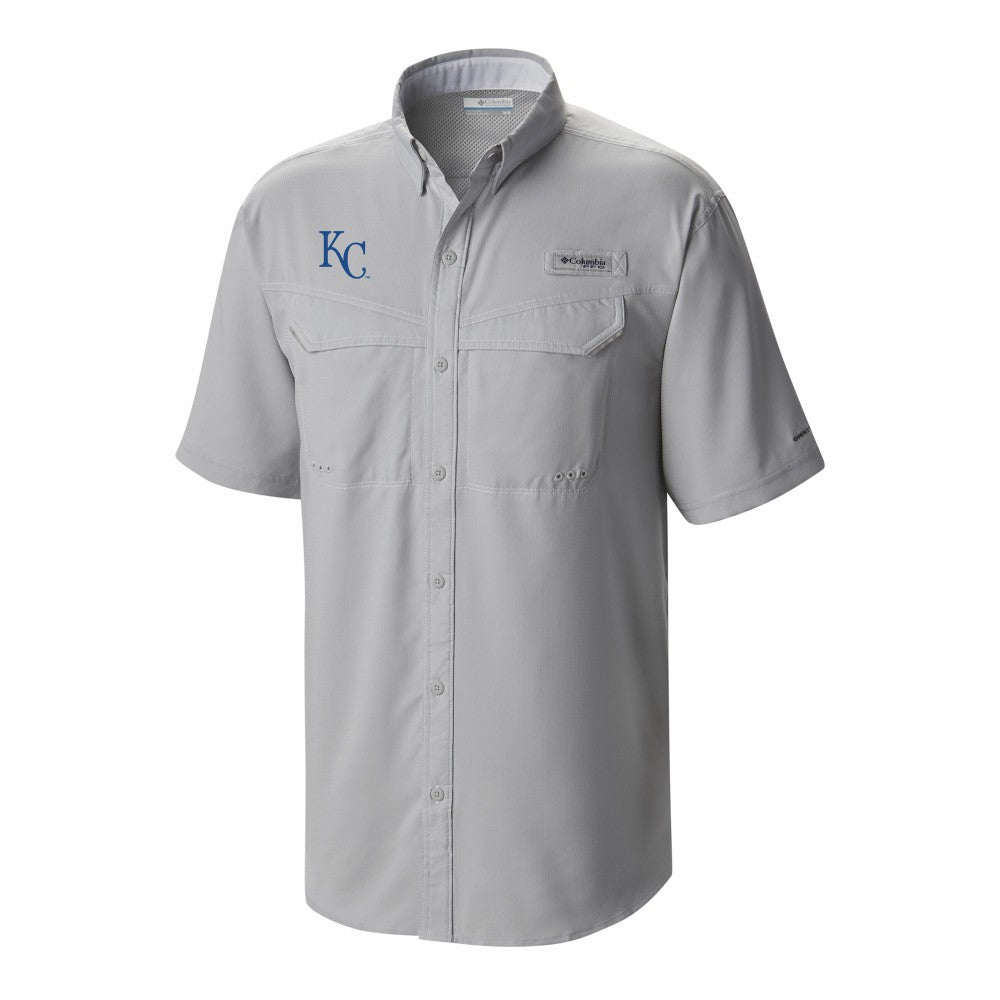 Kansas City Royals Omni-Wick Low Drag Offshore Button-Up Shirt Gray | Columbia