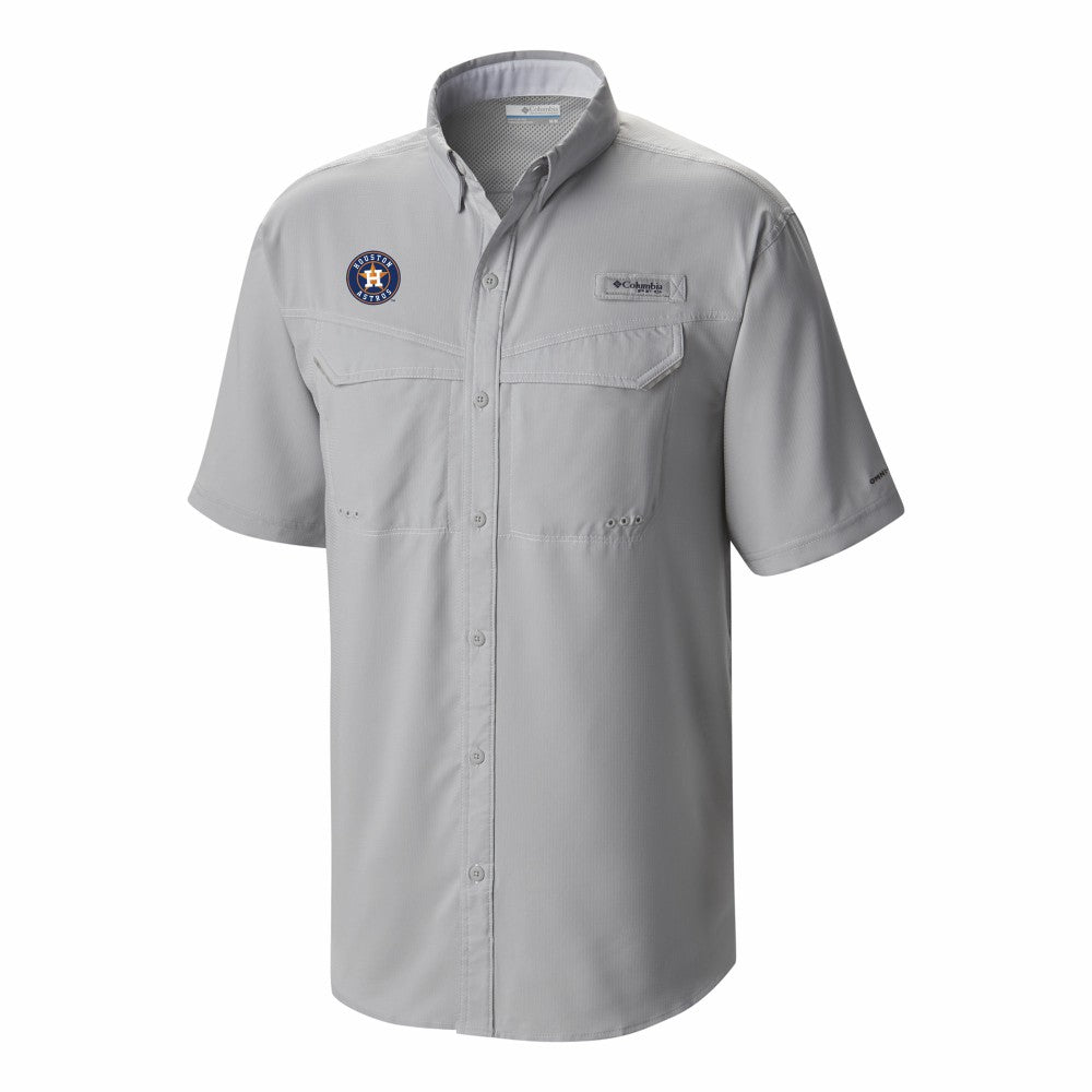 Houston Astros Omni-Wick Low Drag Offshore Button-Up Shirt Gray | Columbia