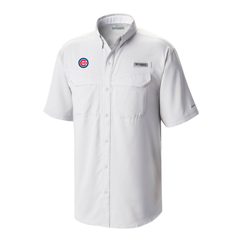 Chicago Cubs Omni-Wick Low Drag Offshore Button-Up Shirt White | Columbia