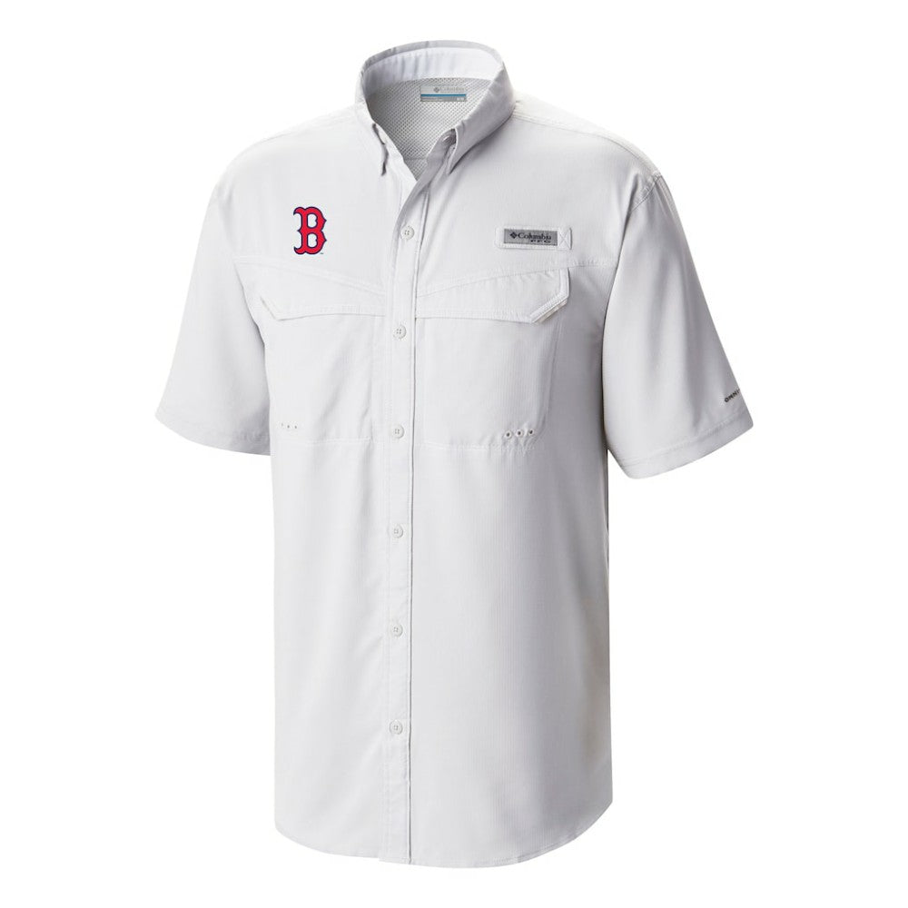 Boston Red Sox Omni-Wick Low Drag Offshore Button-Up Shirt White | Columbia