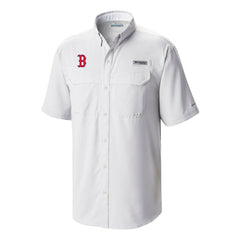Boston Red Sox Omni-Wick Low Drag Offshore Button-Up Shirt White | Columbia