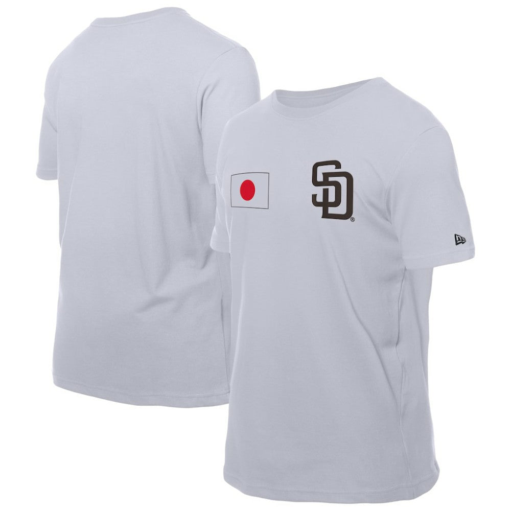 San Diego Padres Japanese Flag T-Shirt White | New Era