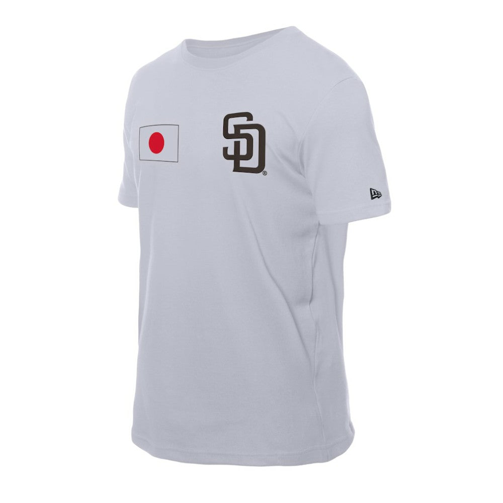 San Diego Padres Japanese Flag T-Shirt White | New Era