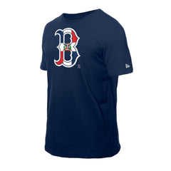 Boston Red Sox Dominican Republic Flag Logo T-Shirt Navy | New Era