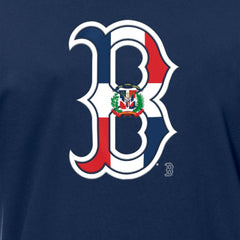 Boston Red Sox Dominican Republic Flag Logo T-Shirt Navy | New Era