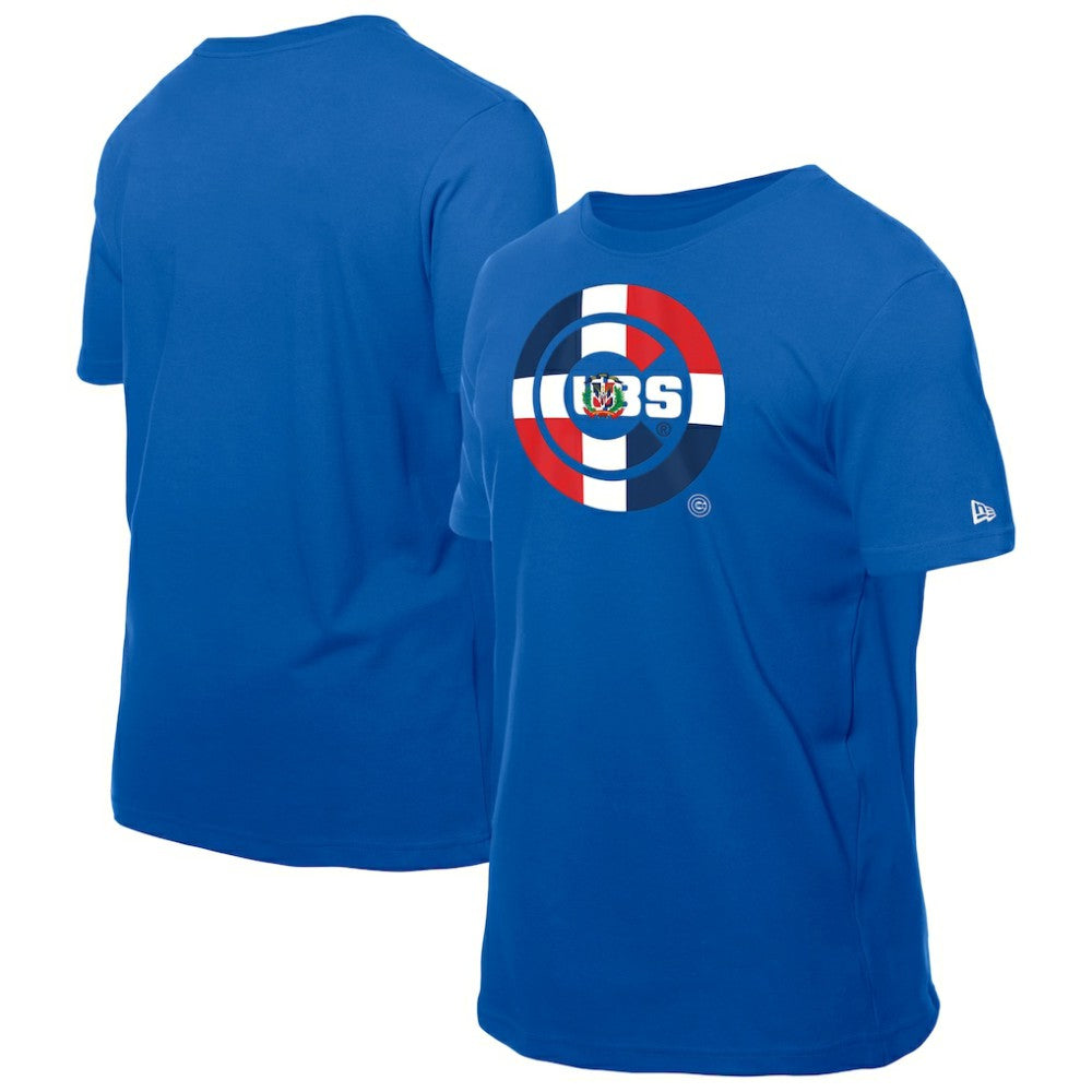 Chicago Cubs Dominican Republic Flag Logo T-Shirt Royal | New Era
