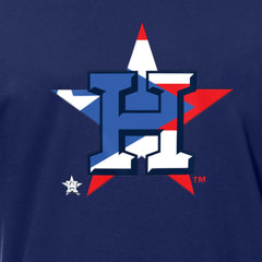 Houston Astros Puerto Rican Flag Logo T-Shirt Navy | New Era