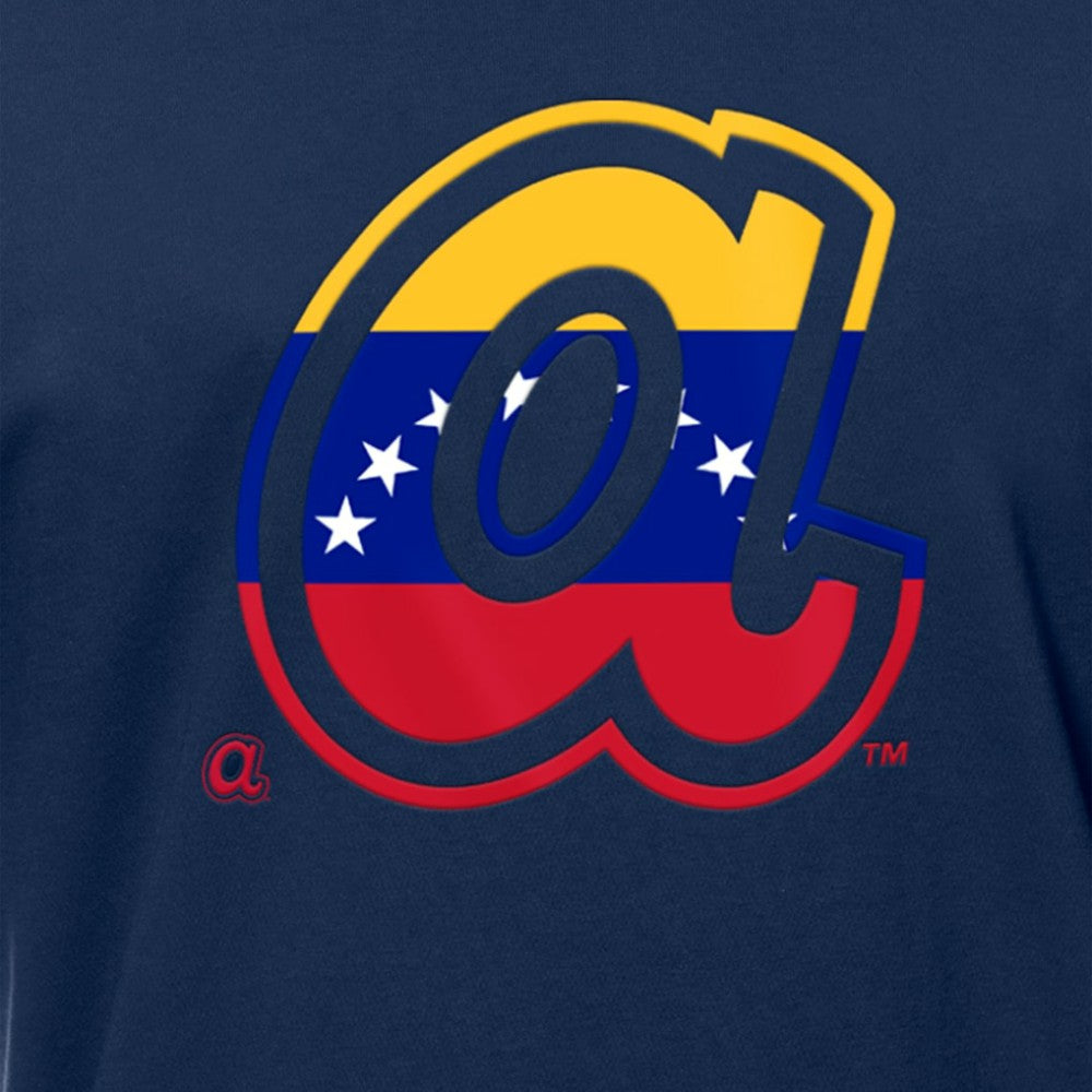 Atlanta Braves Venezuelan Flag Logo T-Shirt Navy | New Era