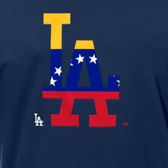 Los Angeles Dodgers Venezuelan Flag Logo T-Shirt Navy | New Era