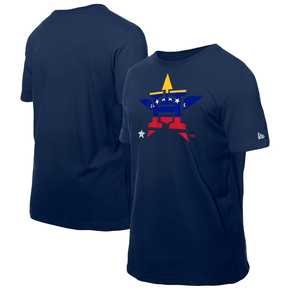 Houston Astros Venezuelan Flag Logo T-Shirt Navy | New Era