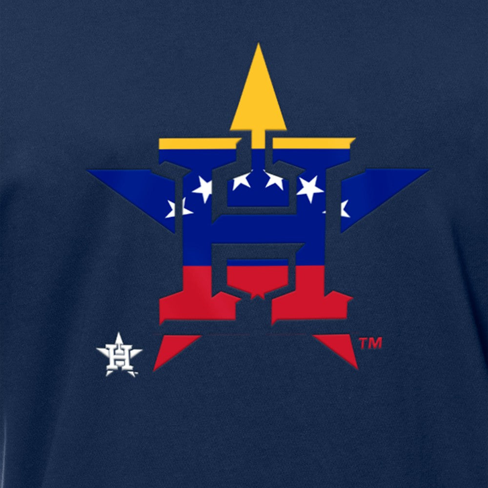Houston Astros Venezuelan Flag Logo T-Shirt Navy | New Era