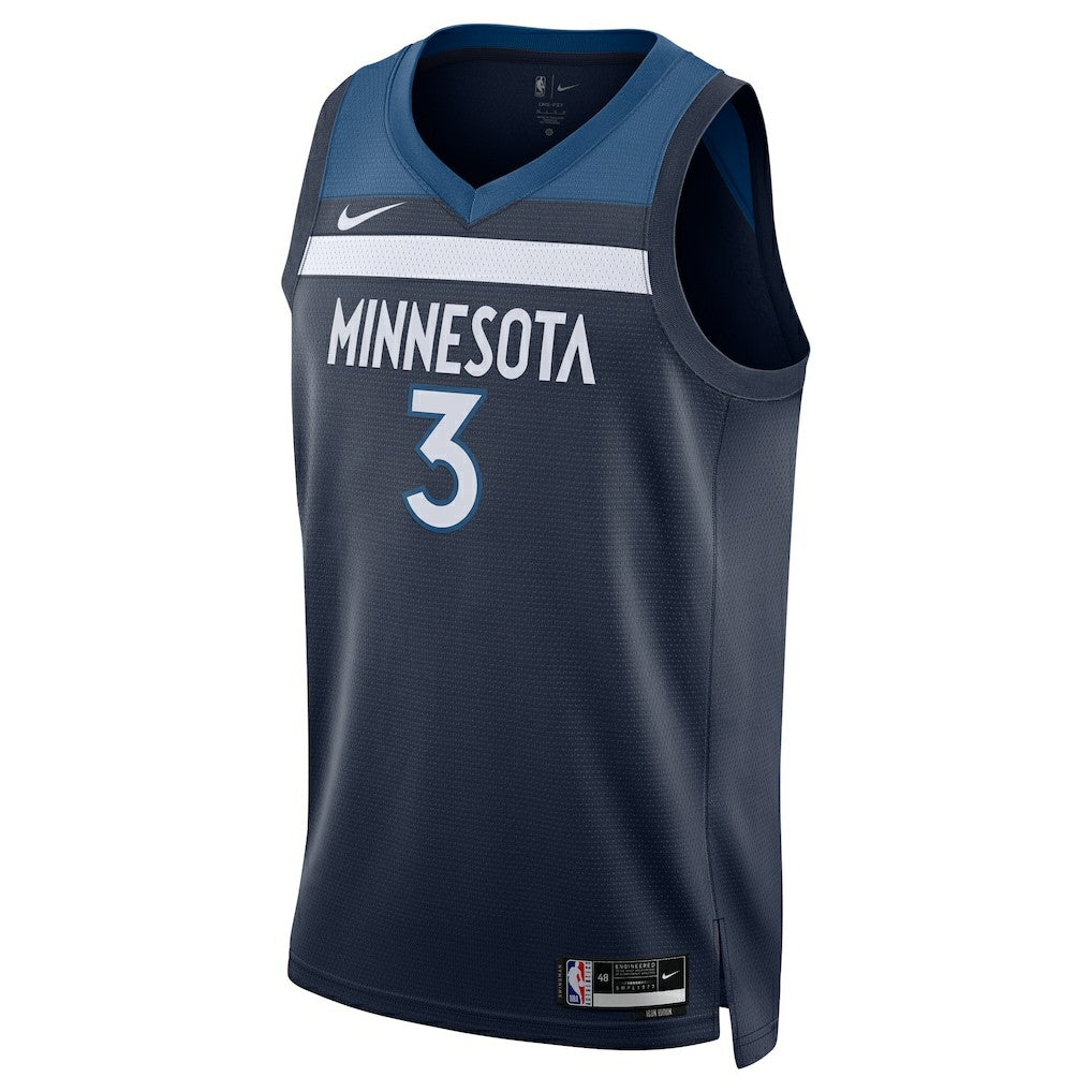 Jaden McDaniels Minnesota Timberwolves Unisex Swingman Player Jersey - Icon Edition - Navy