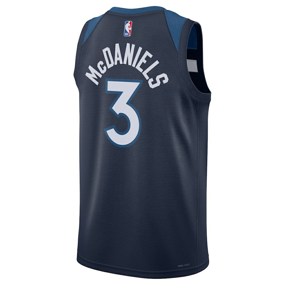 Jaden McDaniels Minnesota Timberwolves Unisex Swingman Player Jersey - Icon Edition - Navy