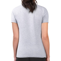 Miami Marlins G-III 4Her by Carl Banks Women's Super-Slim Fit Lightweight Shadow Logo Graphic T-Shirt Heather Gray