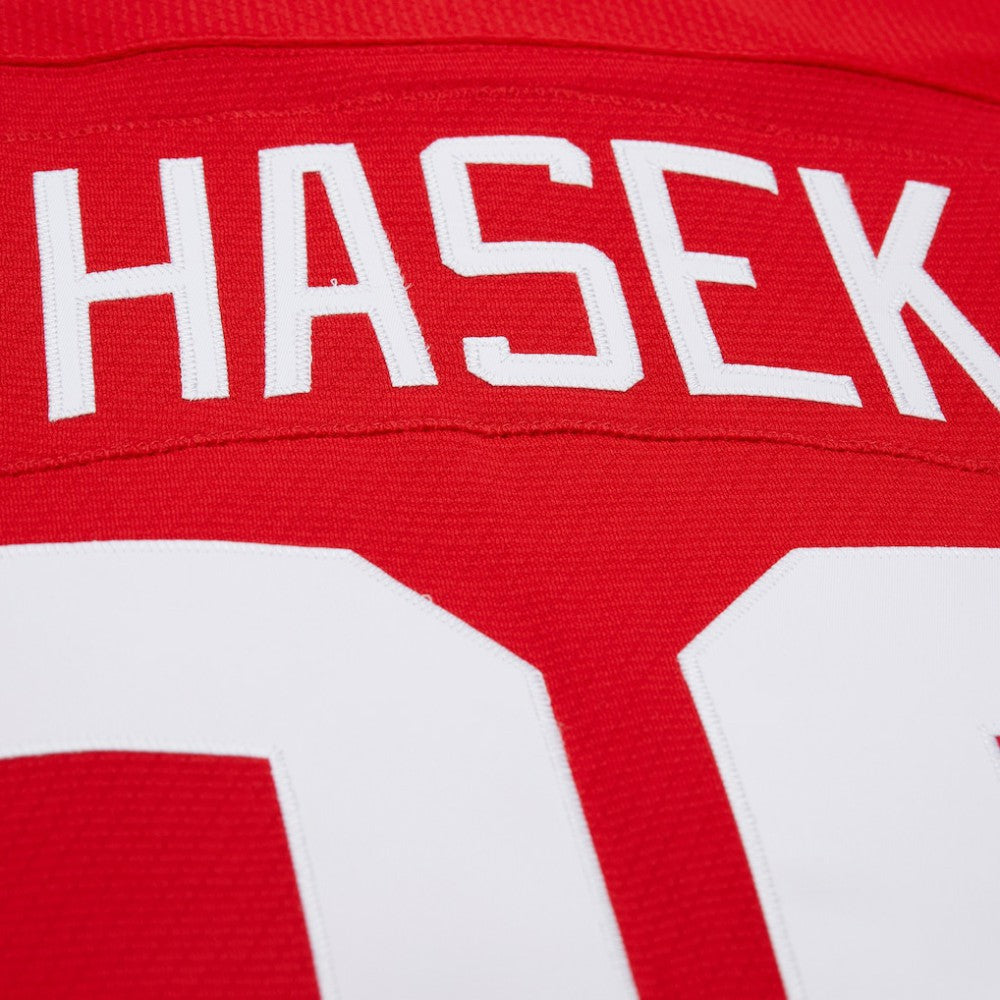 Dominik Hasek Detroit Red Wings Mitchell & Ness 2007-08 Power Play Jersey Red