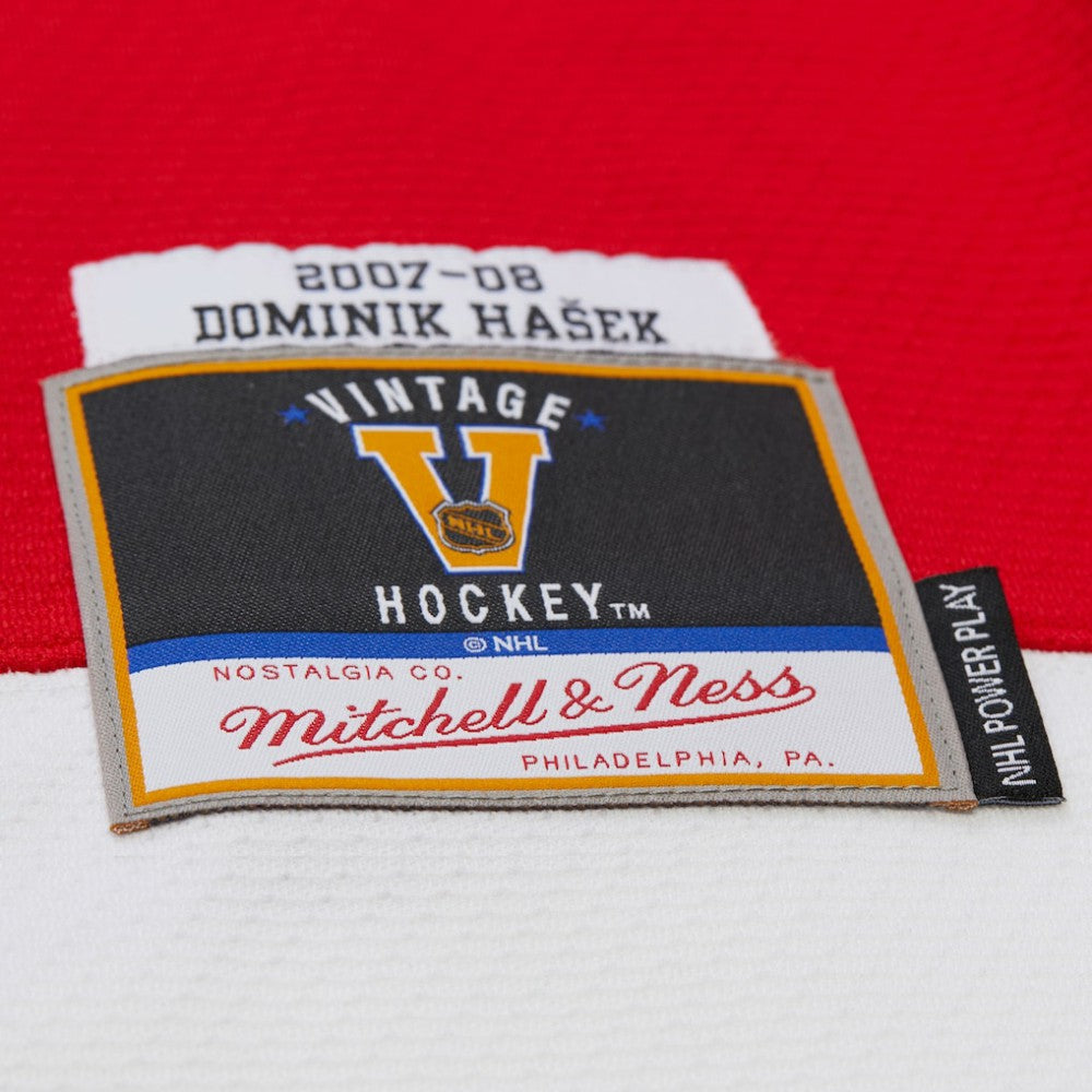 Dominik Hasek Detroit Red Wings Mitchell & Ness 2007-08 Power Play Jersey Red