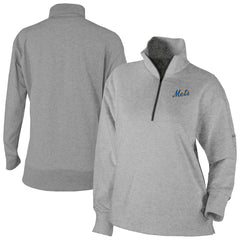 New York Mets Women's Birchwood Hills Quarter-Zip Pullover Gray | Columbia