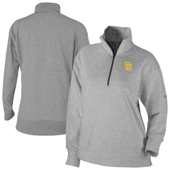 San Diego Padres Women's Birchwood Hills Quarter-Zip Pullover Gray | Columbia