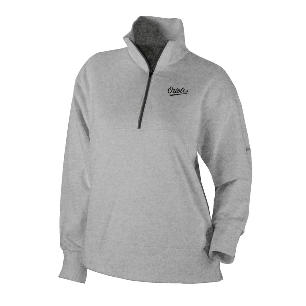 Baltimore Orioles Women's Birchwood Hills Quarter-Zip Pullover Gray | Columbia
