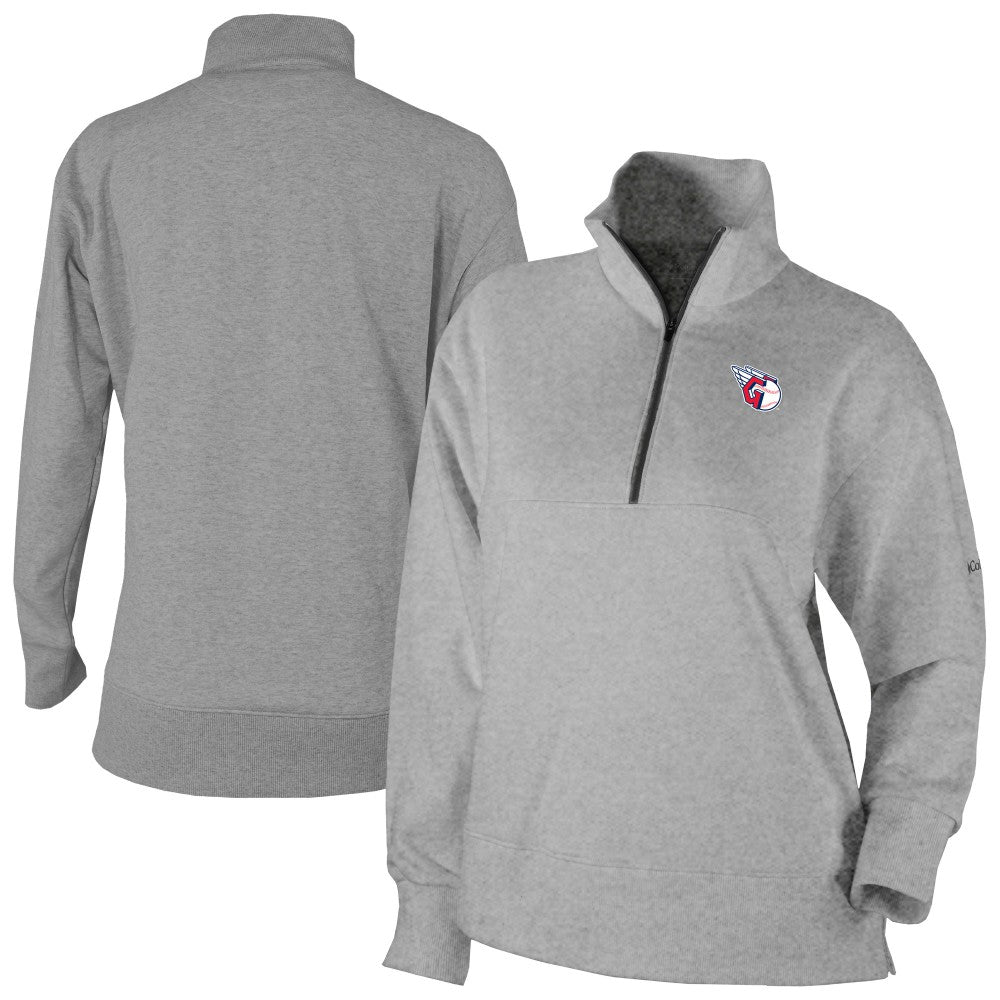 Cleveland Guardians Women's Birchwood Hills Quarter-Zip Pullover Gray | Columbia