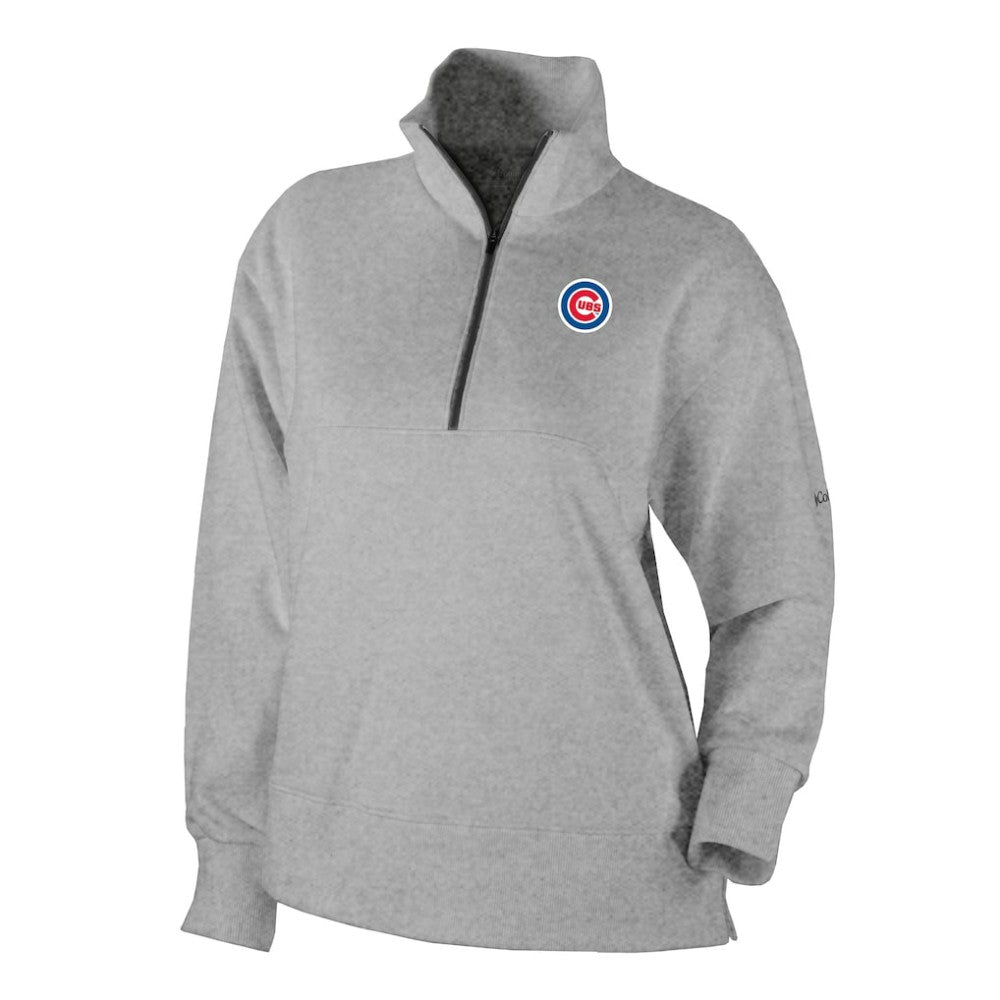 Chicago Cubs Women's Birchwood Hills Quarter-Zip Pullover Gray | Columbia