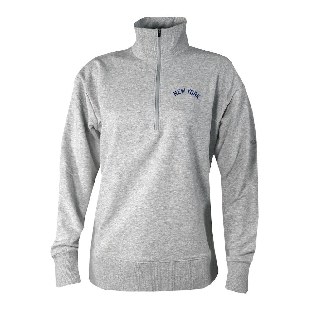 New York Yankees Women's Birchwood Hills Quarter-Zip Pullover Gray | Columbia
