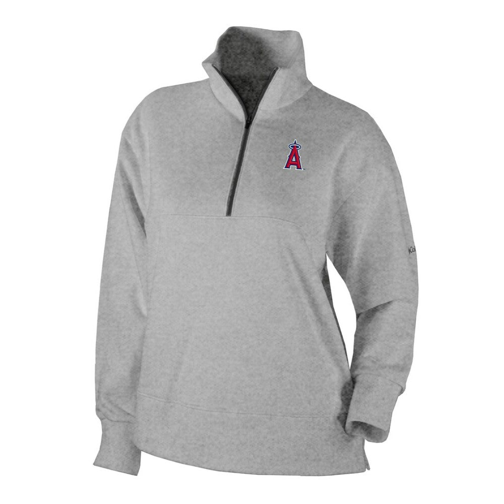 Los Angeles Angels Women's Birchwood Hills Quarter-Zip Pullover Gray | Columbia